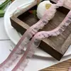 5 metros de fita de renda elástica criptografada de alta qualidade, pregas plissadas, babados, material para roupas de boneca, borda de punho