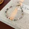 Pulsera de Cristal con Perlas de Cristal Natural Optimizada Pulsera Versátil de Nicho Joyería de Moda de Lujo Ligero Venta al por Mayor para Mujeres