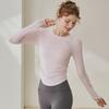 Ropa de Yoga para Mujer 2026 Nueva Ajustada Plisada Deportiva Camiseta de Manga Larga Correr Entrenamiento Pilates Ropa de Fitness Top