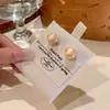 Pendientes de Perlas con Lazo de Lunares para Mujer, Pendientes de Lujo Ligero y de Gama Alta, Modernos y Versátiles para el Trabajo, Pendientes de Diseño Nicho