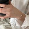 Pulsera de Plata de Ley 925 Amor Roto Plata Pulsera para Mujer Corte Irregular Moda Más Fácil para Combinar Pulsera 2023 Nuevo B6472