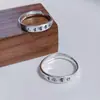 Nuevos Anillos de Pareja "Tres Vidas de Felicidad" de Plata Pura 990 para Hombres y Mujeres, Ajustables, Perfectos para Regalo del Día de San Valentín