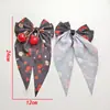 Nueva Diadema Pasador con Lazo de Cinta de Cereza y Oso con Diamantes Estampado Transfronterizo Accesorios para Equipaje Ropa Accesorios DIY
