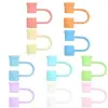 Amazon Nuevo Tapa de Silicona para Popote de 8 mm Color Caramelo Tapa Antipolvo Manga Reciclable para Popote