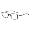 Armazones de Lentes de Moda Antiluz Azul Metálicos de Cambio de Color Estilo Estudiante de Moda para Mujeres y Hombres con Armazones Cuadrados Pequeños