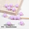 Cuentas redondas de colores, accesorios de joyería DIY, cuentas sueltas hechas a mano, arcoíris, color crema, 10 mm, accesorios para pulseras y collares.