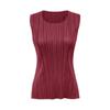 Nueva Serie de PP Primavera y Verano 2026 Moda Ropa de Mujer Sin Mangas Cuello Redondo Chaleco Estilo Clásico Venta Directa de Fábrica