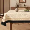 Mantel Estilo Wabi-Sabi Impermeable a Prueba de Aceite Lavable Resistente al Calor Modelo Nuevo 2025 Funda de Mesa de Gama Alta Cubierta para Mesa de Café Rectangular