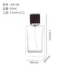Frasco de Vidro para Perfume com Bayoneta em Estoque 30/50ml Frasco Dispensador de Amostras de Perfume Transparente Frasco com Spray de Pressão Cosmético