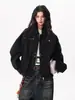 Jaqueta de Trabalho com Gola Alta Estilo Celeiro Americano para Homens e Mulheres, Outono Vintage Versátil Tendência Casaco Vibes Solto Casual Top
