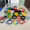 Pulsera de silicona de color sólido para niñas de stock 190*12mm pulsera simple sin LOGO pulsera de moda para actividades
