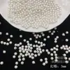 Contas Redondas de Imitação de Pérola com Alto Brilho, Bege e Branco, 3`12mm, Contas Soltas para Pentes Tradicionais, Acessórios DIY Hanfu