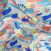 Algodão impressão digital fábrica atacado pintura a óleo vento camisa infantil vestido roupa de casa feminina pijama tecido de saco