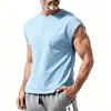 Marca Independiente Verano 2026 Nuevo Top Deportivo Casual de Color Sólido Estilo Americano para Hombre, Fitness, Venta al por Mayor