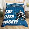 Funda de edredón de algodón para deportes de hockey, funda de edredón infantil de poliéster, exclusiva transfronteriza para estación independiente de AliExpress Amazon