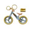 Llavero creativo y divertido con forma de bicicleta móvil, deslizante y ensamblada, para parejas, accesorios de decoración para regalo, venta al por mayor
