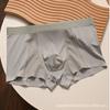 Ropa interior de seda de hielo para hombre directa de fábrica, bóxer de malla, verano para niños, bóxer antibacterial en la entrepierna, agitar rápido con la mano en vivo