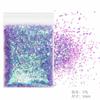Brillantina de uñas, purpurina ultrafina, polvo brillante, lentejuelas, 1 mm, traje morado, esmalte de uñas, pegamento, joyería, transfronterizo