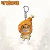 Llavero acrílico de gatito lindo emoji, accesorio lindo para mochila de estudiante, venta directa de fábrica, compañero de trabajo junior