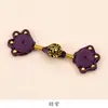 Botón de Cheongsam Estilo Chino con Hilo Tejido Hecho a Mano, Perlas Doradas, Garra de Gato y Patrón de Nube, Accesorio Decorativo para Ropa Tradicional China