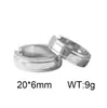 Hebilla de Oreja de Acero de Titanio Estilo Europeo Pendientes de Círculo Geométrico de Temperamento Simple Personalidad Textura Chapada en Oro de 18K Oreja de Tacto de Alta Gama