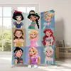 Manta de flanela digital para todas as estações com transferência de calor, manta infantil de desenho animado mais vendida, princesa Amazon transfronteiriça