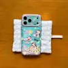 Estrellas de jade lindas estilo garabato de dibujos animados adecuadas para funda de teléfono iPhone 17 Pro Max, Apple 16 modelo nuevo, 15 Pro Max