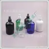 Botella de Spray Negra 300ml, Botella PET Corta y Ancha, Botella de Spray Pequeña 300ml, Botella para Medicina Líquida, Botella para Líquido de Limpieza