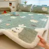 Colchón de terciopelo de leche para Otoño e Invierno Cubierta de cama Manta gruesa de invierno para dormitorio de casa Colcha Sábana para cama de dormitorio de estudiante Manta de cama