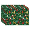 Amazon Manteles Navideños Muñeco de Nieve Árbol de Navidad Manteles Decoración de Mesa de Comedor Occidental Manteles Aislantes Fiesta Navideña