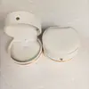 Caixa de Joias Nova Criativa Fashion Anel de Diamante Semi-redondo Caixa para Conjunto de Pingente de Anel Pulseira Colar em Couro PU em estoque