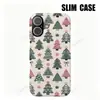 Funda de teléfono transfronteriza de moda para otoño e invierno: Diseño de estrella y lazo rosa y verde, motivos de árbol de Navidad y manzana, para iPhone 18 y iP15pm