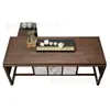 Mesa de Chá Sólida de Nogueira, Estética Estilo Song, Sala de Estar, Escritório em Casa, Mesa para Preparo de Chá, Estilo Zen Chinês, Mesa para Cerimônia de Chá Kung Fu