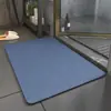 Alfombrilla suave de tierra de diatomeas para baño, alfombrilla de suelo de baño, secado rápido, alfombrilla absorbente para el hogar, alfombrilla antideslizante para el pie del inodoro, alfombra, felpudo
