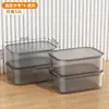 Caixa de Armazenamento Transparente, Grande Capacidade, Caixa Plástica para Roupas de Guarda-Roupa Doméstico, Armazenamento e Organização de Baú de Brinquedos, Dobrável