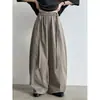 Pantalones de Pierna Ancha Estilo Globo con Cintura Alta y Lazo Luxi para Mujer, Otoño 2026, Holgados, Adelgazantes, Elegantes, Casuales, Curvos 10040