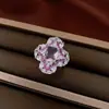 Brincos de Flor de Zircônia Vintage, Pulseira, Colar, Corrente para Clavícula de Luxo Leve de Alta Qualidade, Conjunto de Joias Exquisite