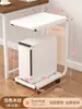 Suporte para Gabinete de Computador de Mesa com Rodas, Rack Integrado Móvel para Colocação de Impressora