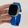 Adequado para AppleWatch789 Pulseira Apple Watch iwatch10 Geração se Silicone Marinho Magnético Dobrável Relógio