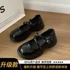 Zapatos de cuero versátiles para mujer con punta redonda y suela gruesa, nueva colección primavera/otoño 2026, estilo preppy, inspirados en JK, diseño francés retro, zapatos Mary Jane con tacón grueso