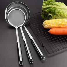 不锈钢爆款 网漏油格滤油勺304厨具 礼品油渣厨房餐厅酒店滤油勺