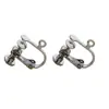 Pendientes envío invisible diy tornillo de cabeza plana clip para oreja accesorios chapado en cobre con anillo de suspensión clip para oreja sin convertidor para agujero de oreja