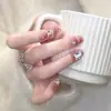 Uñas Portátiles en Caja Transparente al por Mayor para Tiendas Físicas, Parches para Uñas Artísticas, Pegatinas de Uñas Terminadas, Uñas Postizas Removibles