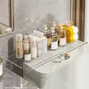 Prateleira para vão traseiro de vaso sanitário, prateleira para vão de parede sem furos, rack de armazenamento oculto, prateleira de vão com laterais alargadas e estendidas
