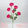 Materiales Florales Rojo Rosa de Alta Calidad Más Vendidos para Accesorios de Salón de Bodas, Decoración de Entrada, Arreglo Floral de Techo Estilo Chino Nuevo y Decoración de Pasillo
