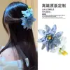 Nuevos Colores Flor Phalaenopsis Pinza de Pato Pinza para el Cabello en la Parte Posterior de la Cabeza para Mujer Pinza Horizontal Lateral Pasador