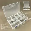 Caja de plástico transparente extraíble de 10 compartimentos caja de embalaje para componentes electrónicos de joyería caja de almacenamiento para herramientas de ferretería venta al por mayor