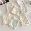 Pantaletas de mujer estilo coreano, dulces, de alta elasticidad, de cintura media, de seda antibacteriana con entrepierna extendida, ropa interior de mujer cómoda y transpirable de seda helada