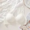 Sujetador Transpirable sin Cables con Tiras de Gel para Retraer el Pecho para Mujeres con Pechos Pequeños, Soporte Suave, Tirantes Finos, Espalda Descubierta Sexy