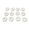 Manga protectora de alambre ignífuga de silicona para sobrecable, anillo de sellado de orificio pasante, bobina protectora blanca de doble cara, hebilla protectora de alambre impermeable